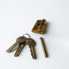 Load image into Gallery viewer, GOLD Door Cylinder with 3 Keys