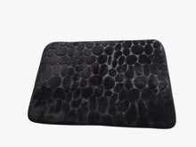 Load image into Gallery viewer, Black textured rectangular cushion on a white background