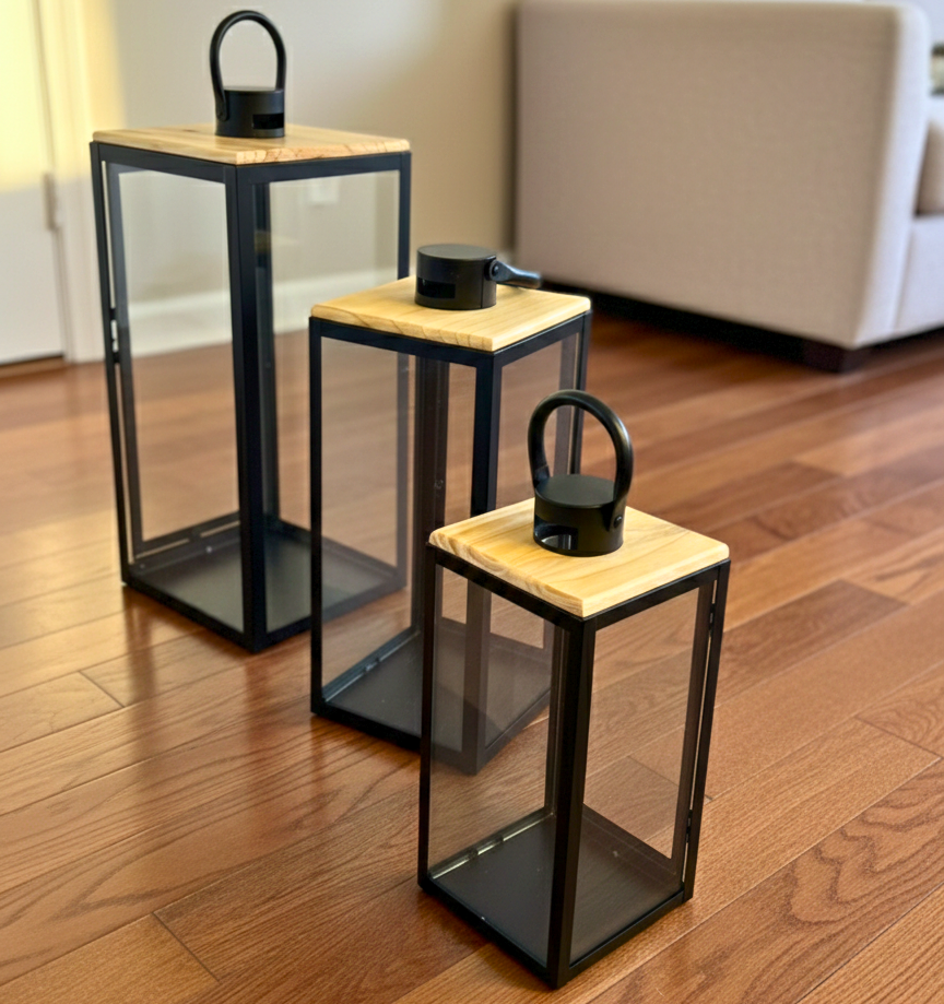 3-Piece Decorative Lantern Set