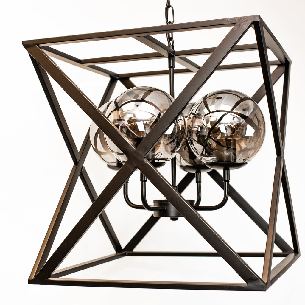 Geometric Cage Ceiling Light