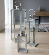 Load image into Gallery viewer, 3-Piece Decorative Lantern Set
