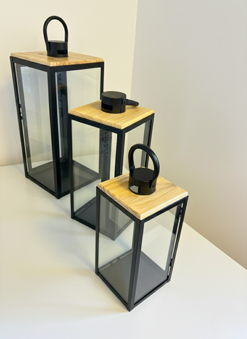 3-Piece Decorative Lantern Set