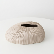Load image into Gallery viewer, Sculpted Ribbed Ceramic Tissue Box – Flat 5820
