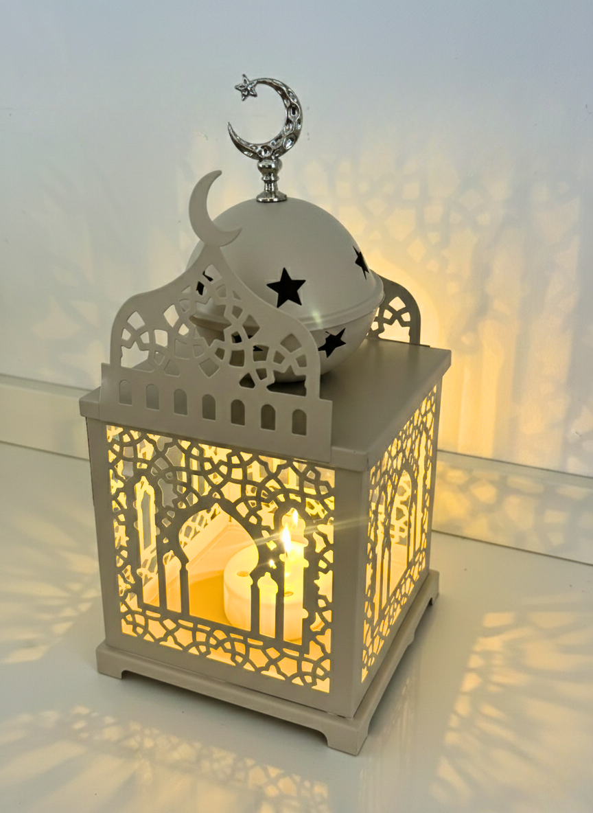 Ramadan Lantern with Light, Sound & Incense Holder 36