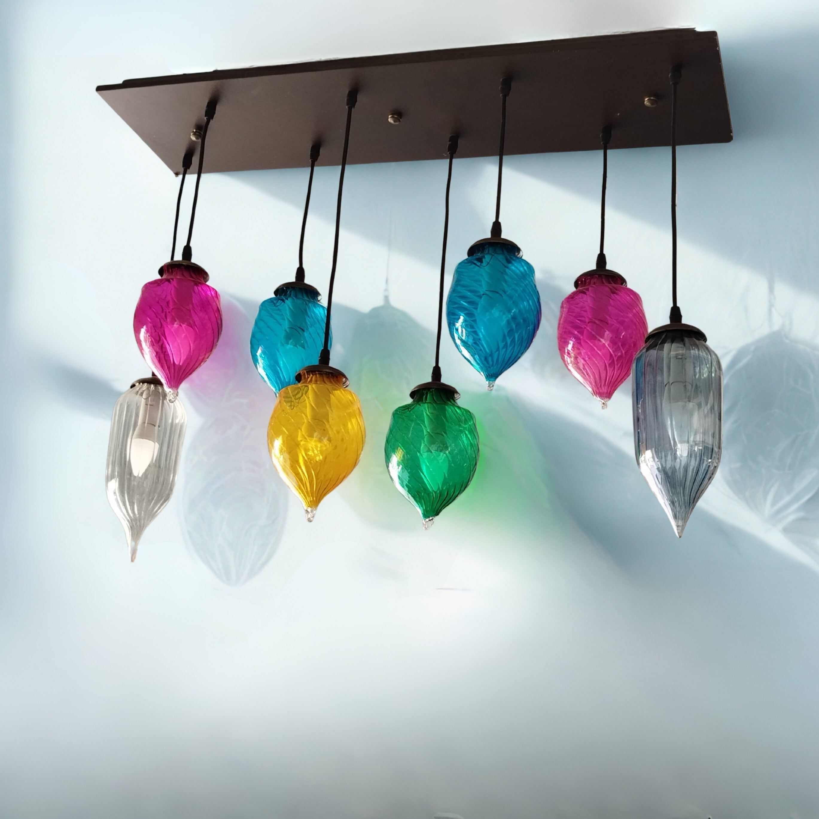Colorful Glass Pendant Chandelier