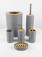 Load image into Gallery viewer, Bathroom Accessories Set with Wood Accents 3155

