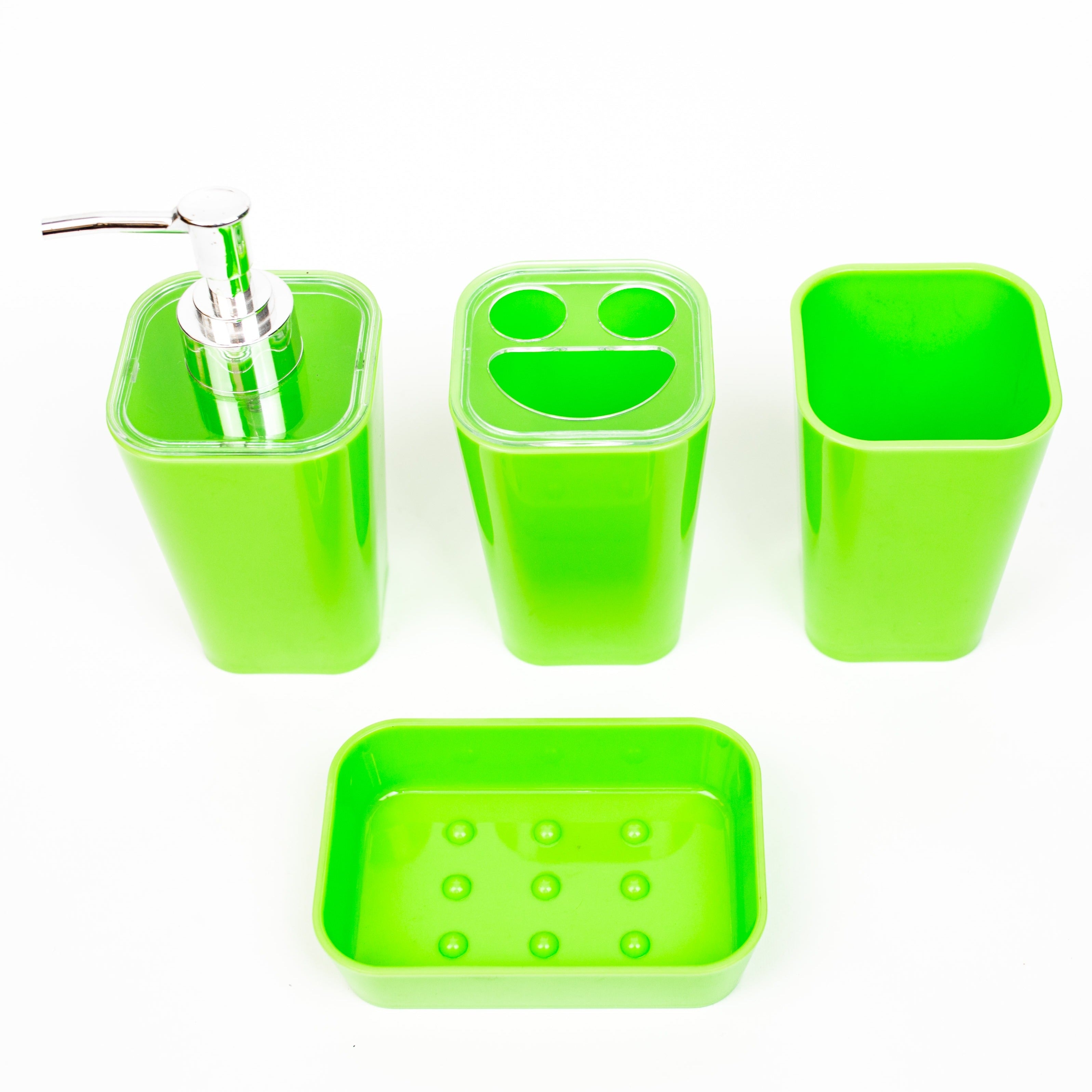 4-Piece Square Acrylic Bathroom Countertop Set