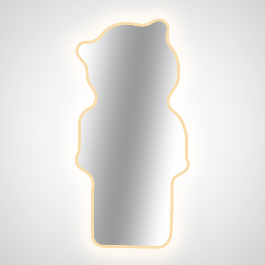 مرآة الدب مع LED
