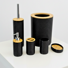 Load image into Gallery viewer, Bathroom Accessories Set with Wood Accents 3155
