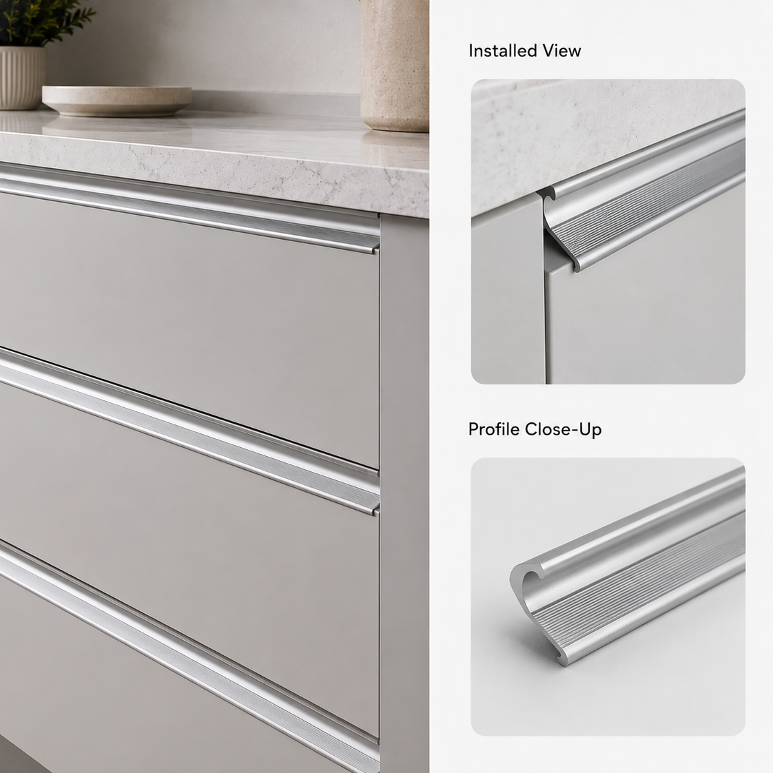 Edge Profile Cabinet Handle – 3536