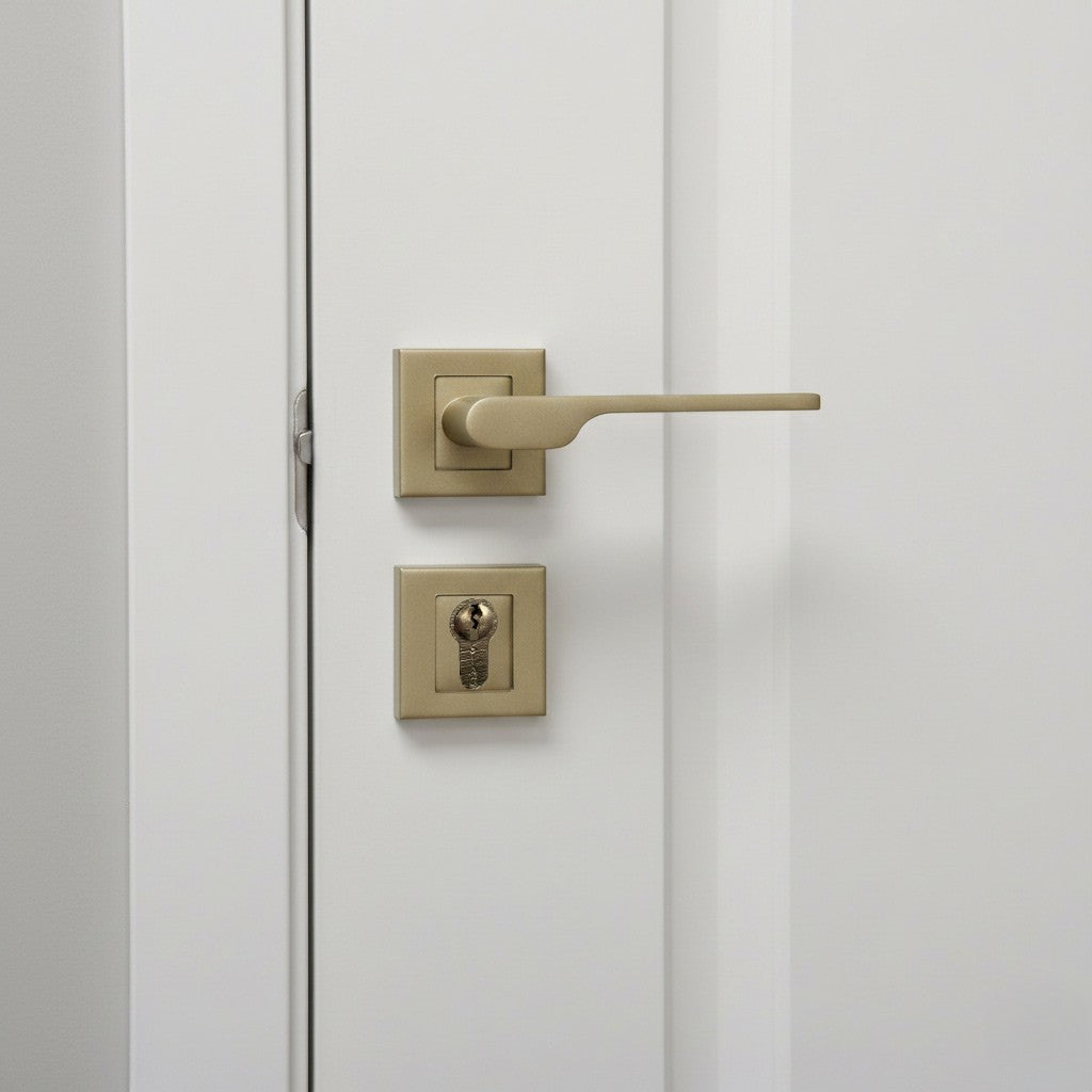 Delta Rosetta Cylinder Door Handle