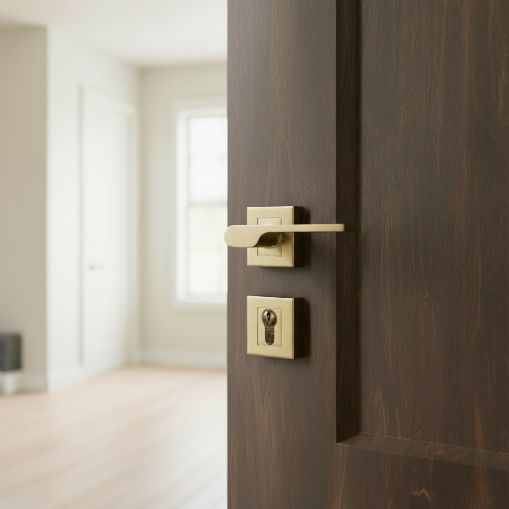 Delta Rosetta Cylinder Door Handle