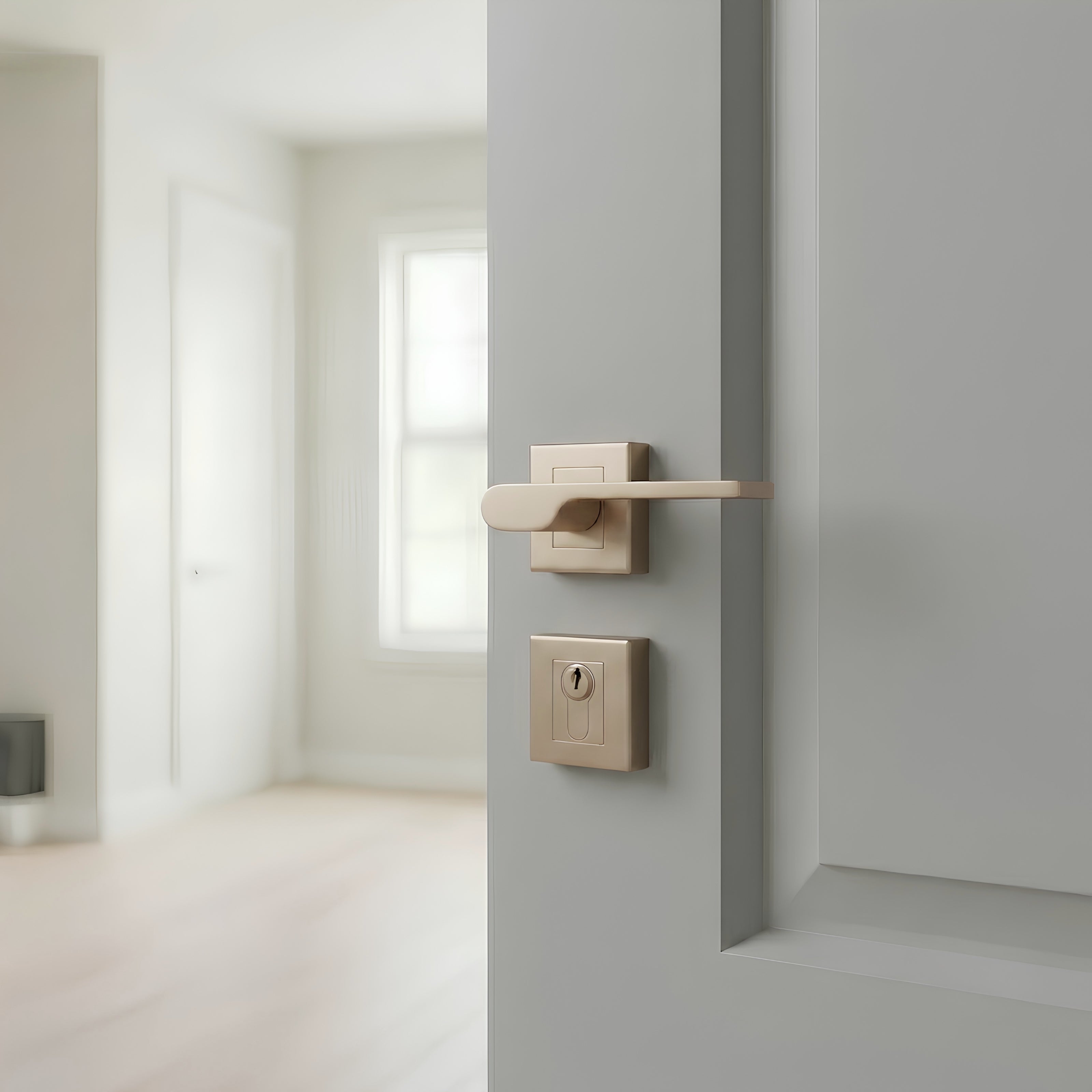 Delta Rosetta Cylinder Door Handle