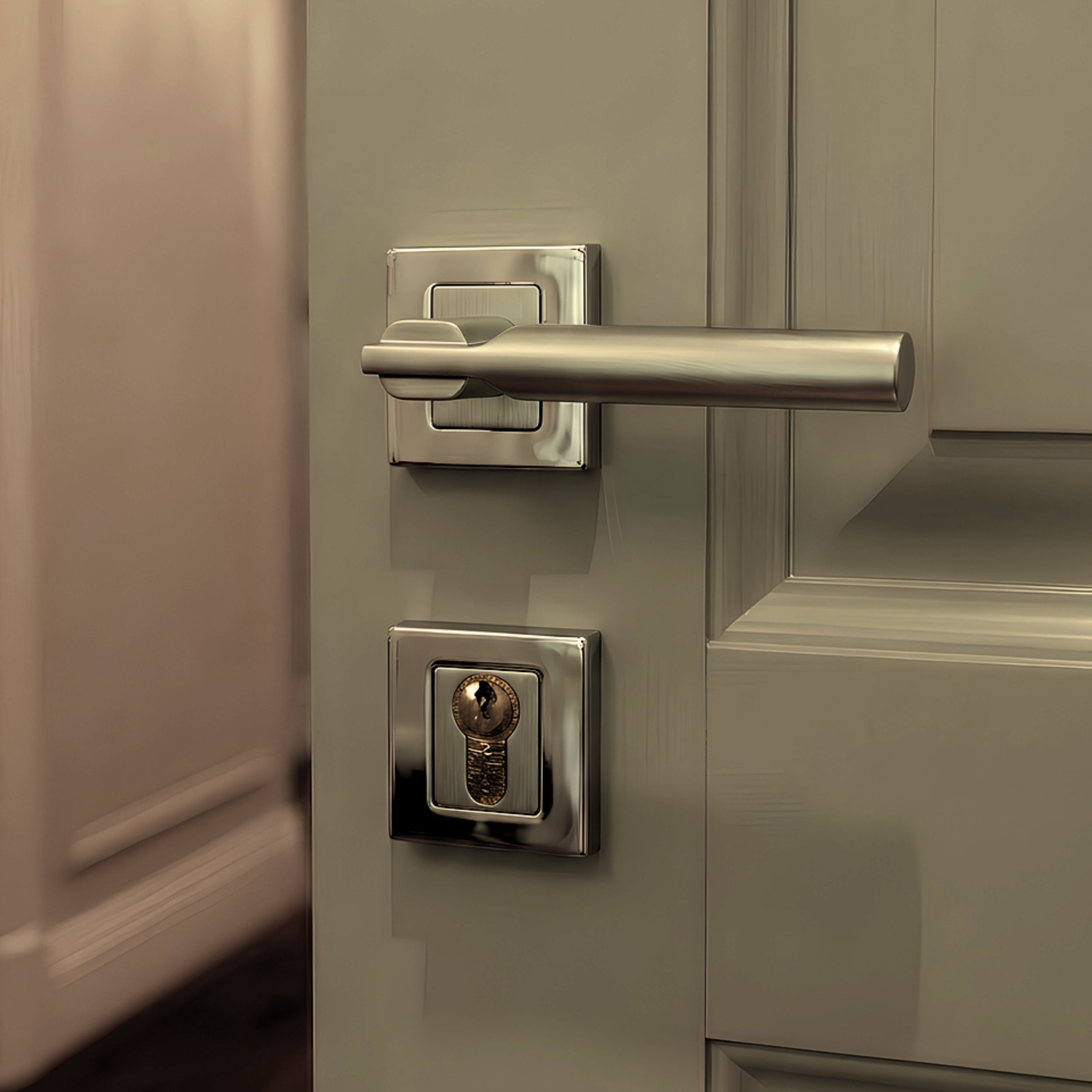 Firat Rosetta Cylinder Door Handle