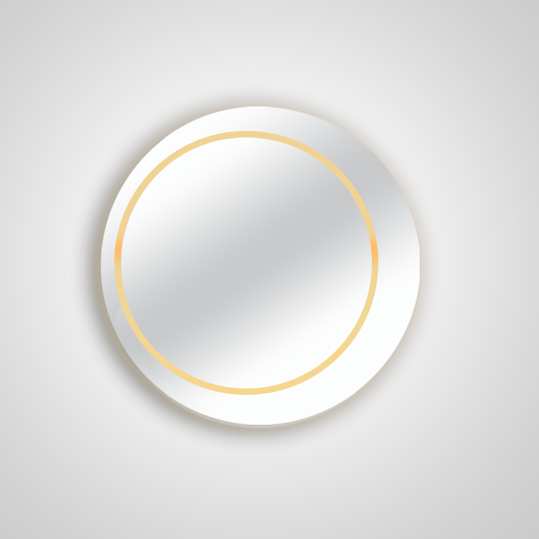 مرآة LED دائرية