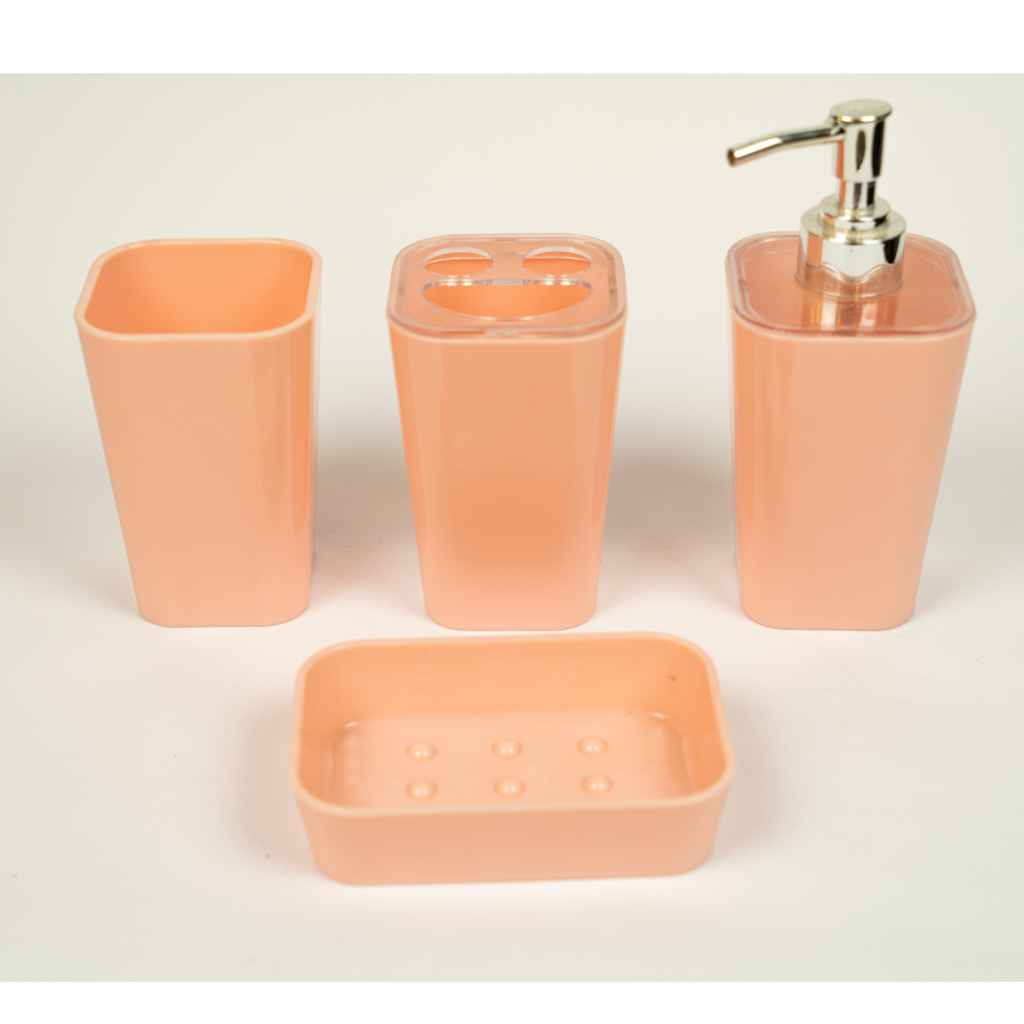 4-Piece Square Acrylic Bathroom Countertop Set