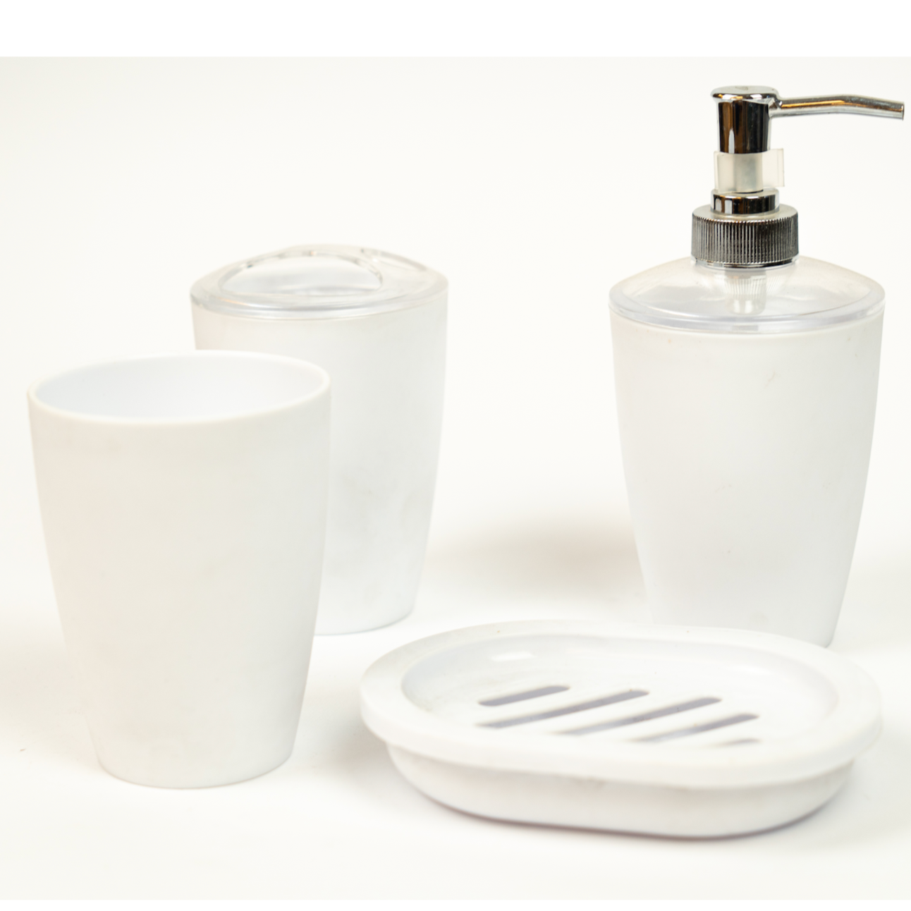 4-Piece Acrylic Bathroom Countertop Set