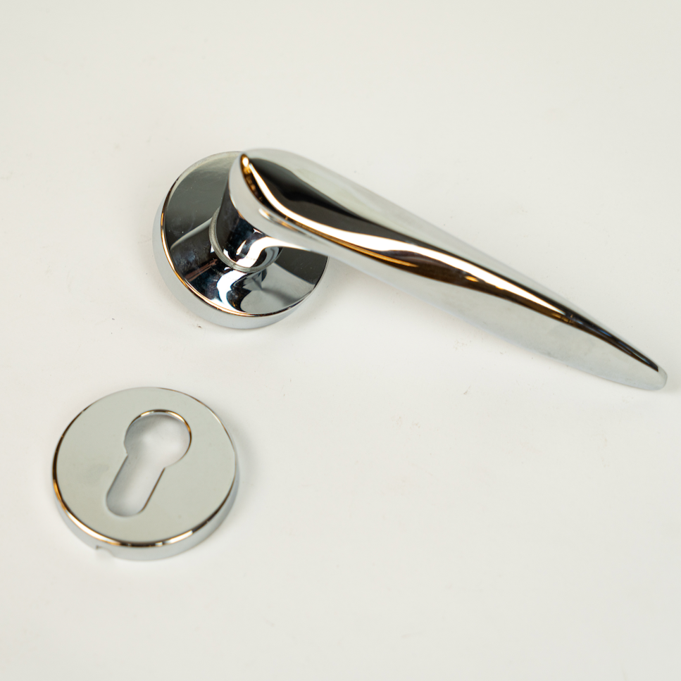 Rosetta Copper Door Handle 381