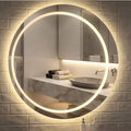 مرآة LED دائرية