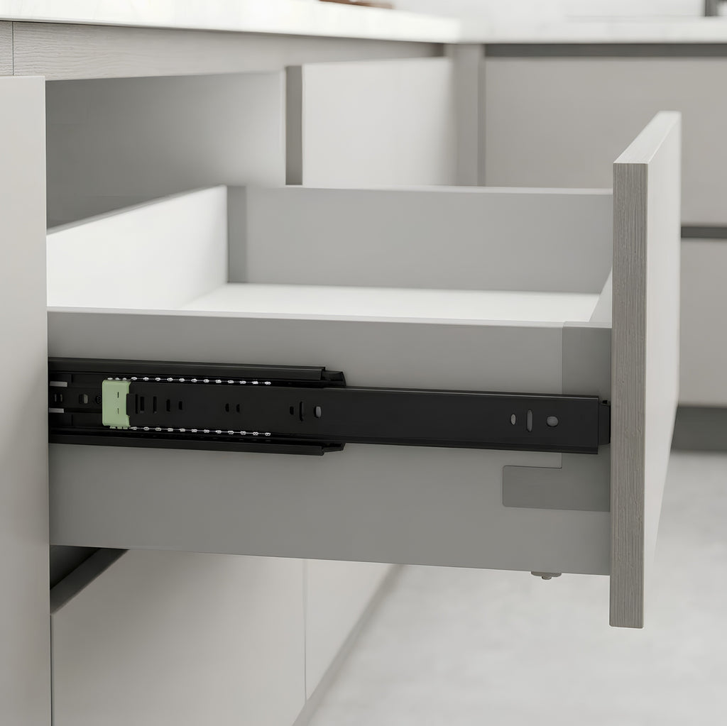Push-to-Open Drawer Slides
