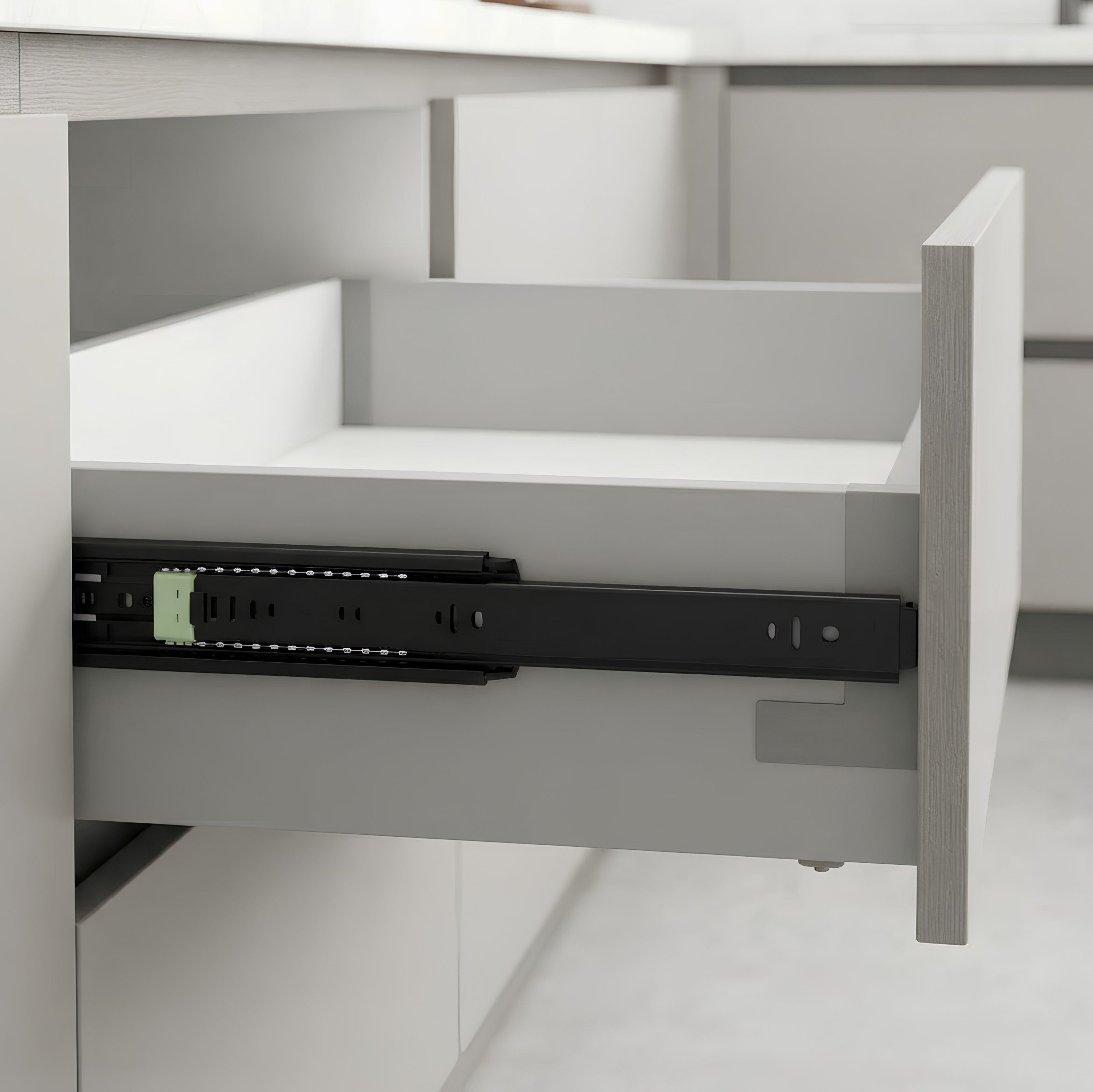 Push-to-Open Drawer Slides