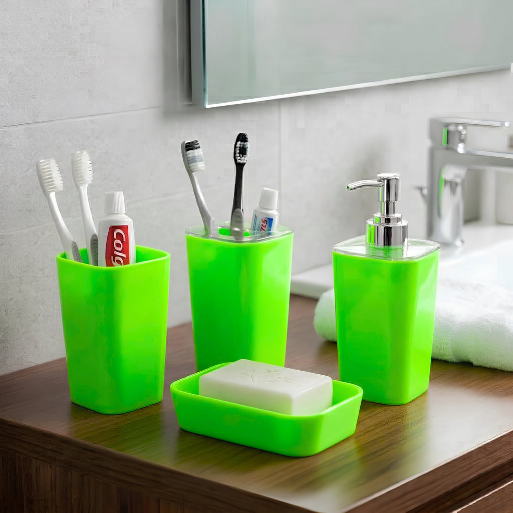4-Piece Square Acrylic Bathroom Countertop Set