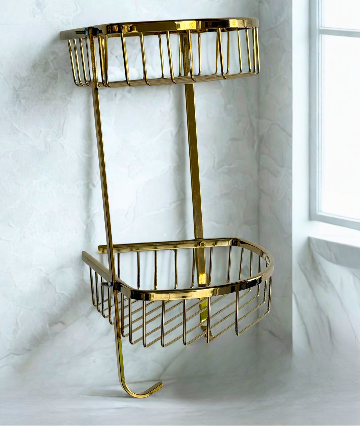 2-Tier Corner Shower Basket SB23-2