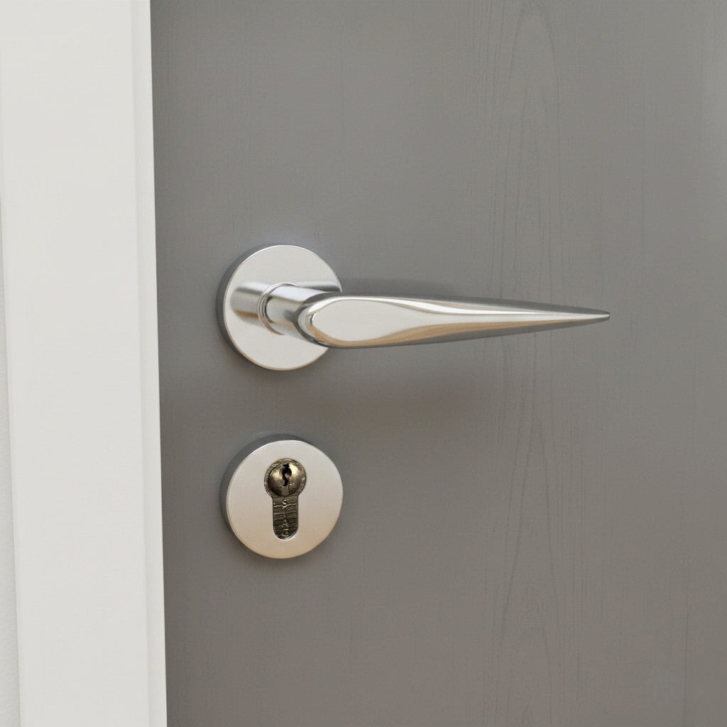 Rosetta Copper Door Handle 381