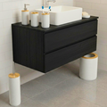 6-Piece Bathroom Accessories Set with Wood Finish 3155