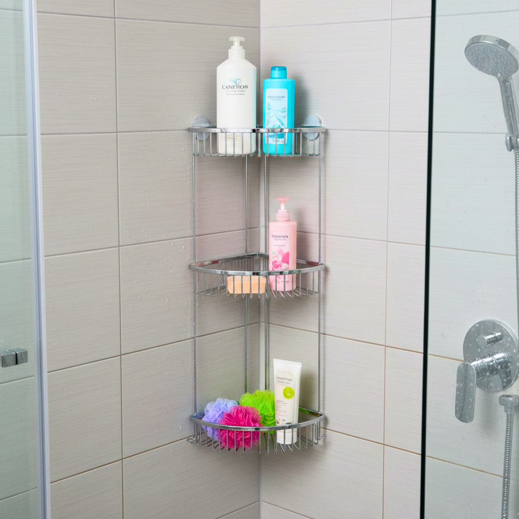 رف شامبو بثلاث طبقات