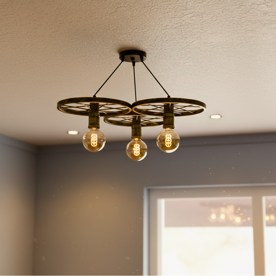 Wheel Ceiling Light