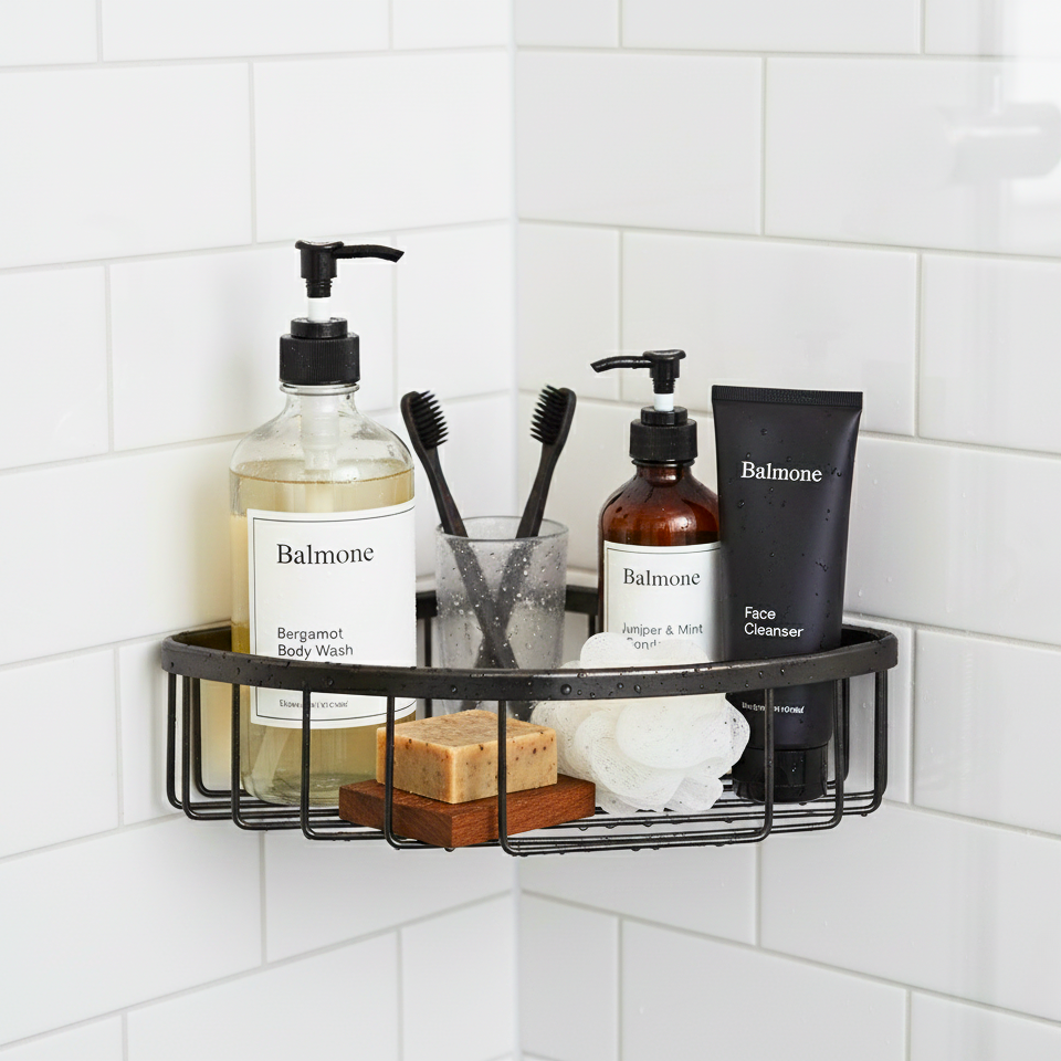 1-Tier Corner Shower Basket SB23-1