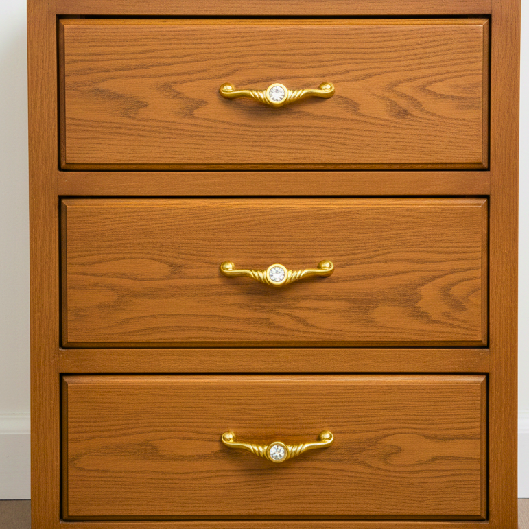 Crystal Accent Cabinet Handle