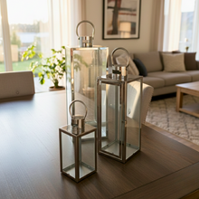 Load image into Gallery viewer, 3-Piece Decorative Lantern Set
