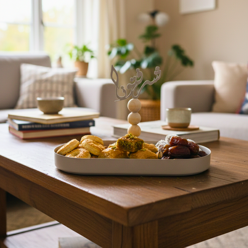 Decorative Serving Tray with Topper BH-620