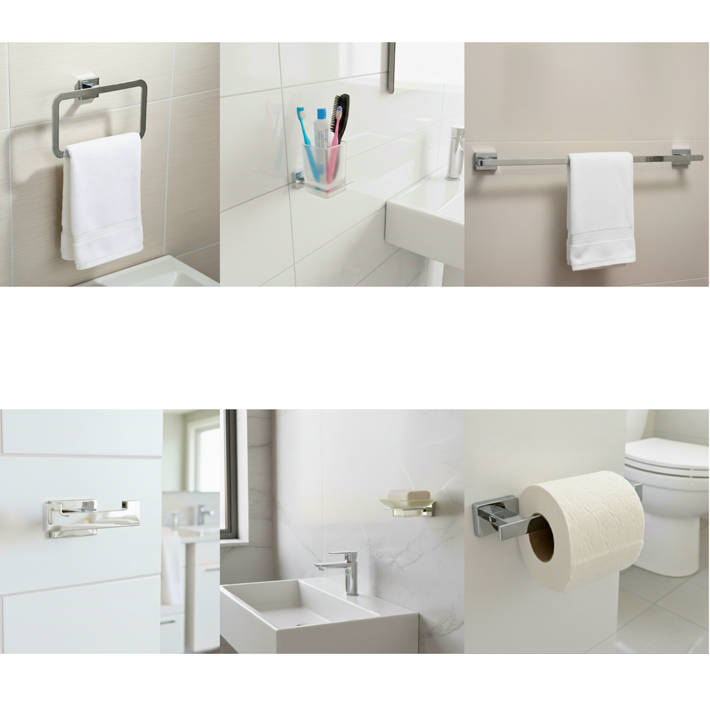6 Piece Bathroom Accessory Set 207