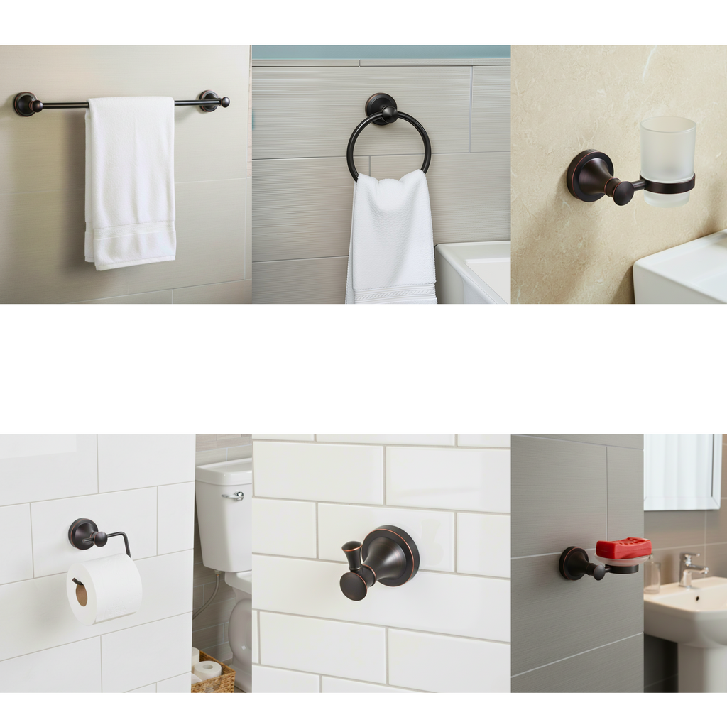 6 Piece Full Bathroom Accessory 146