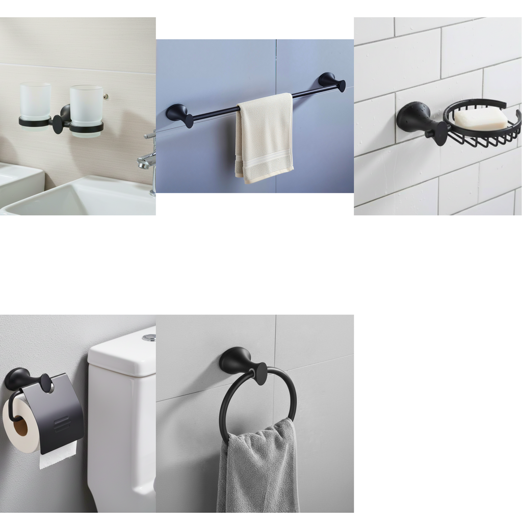 5 Piece Full Bathroom Accessory Set 165