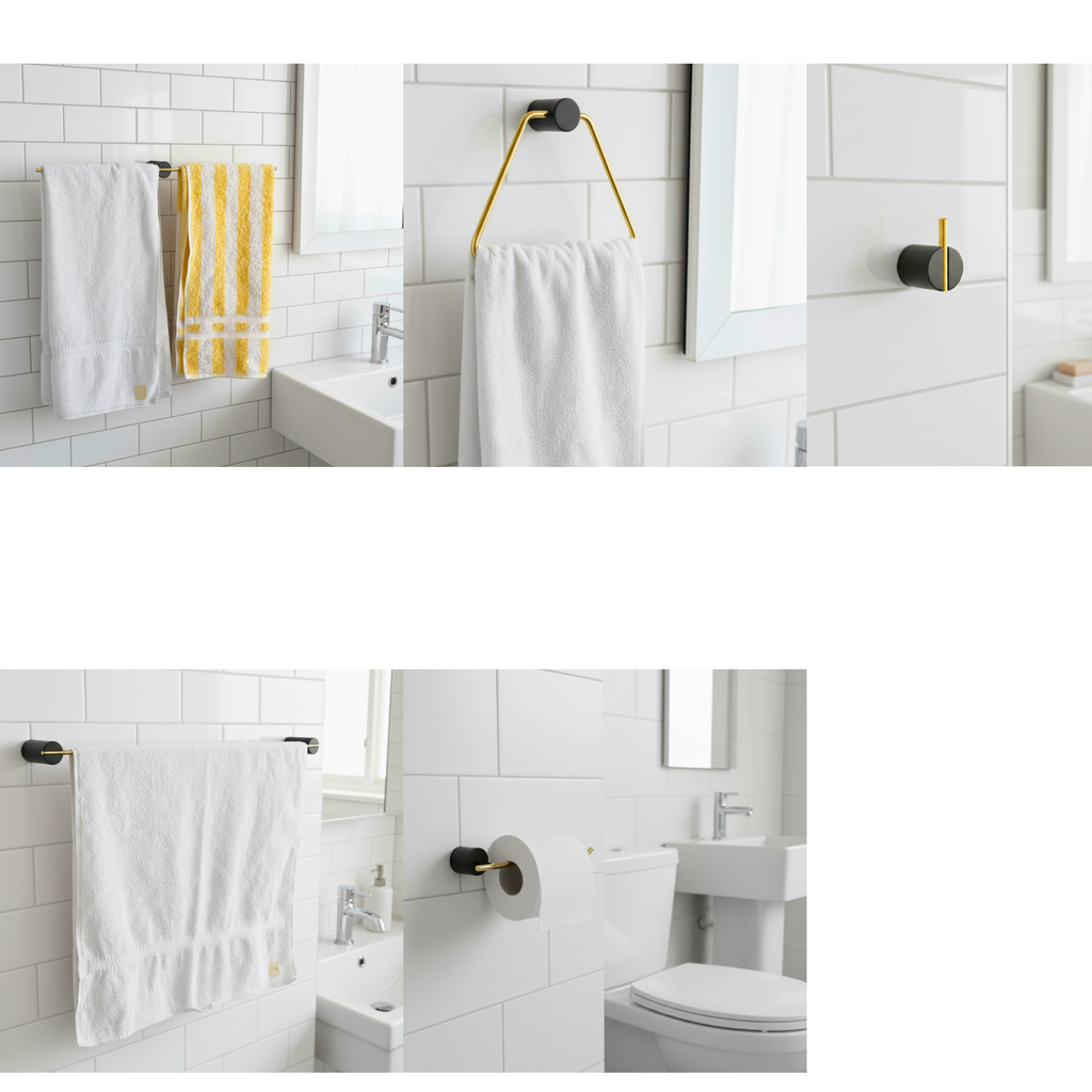 5 Piece Full Bathroom Accessory Set 38