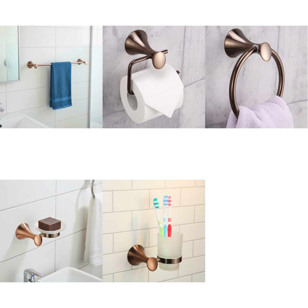 5 Piece Full Bathroom Accessory Set 129