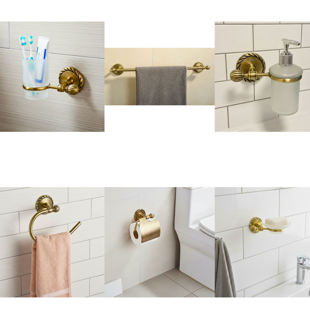 6 Piece Full Bathroom Accessory Set 61