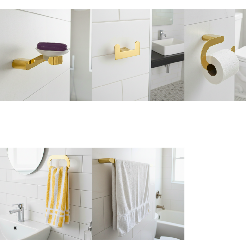 5 Piece Full Bathroom Accessory Set 194