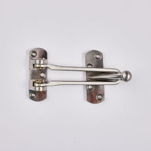 Load image into Gallery viewer, A silver matte door latch made of zinc alloy with a ball on the back, mounted on a door.
