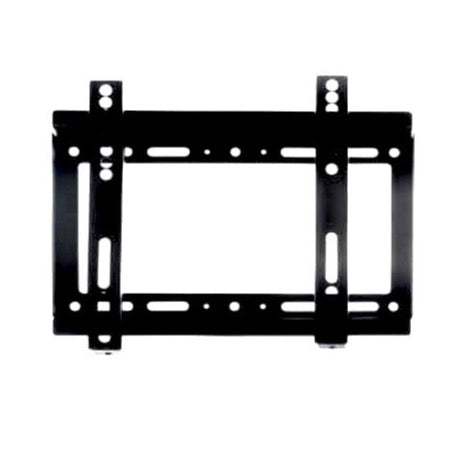 A black reinforced steel TV mount designed for a 32 inch television.