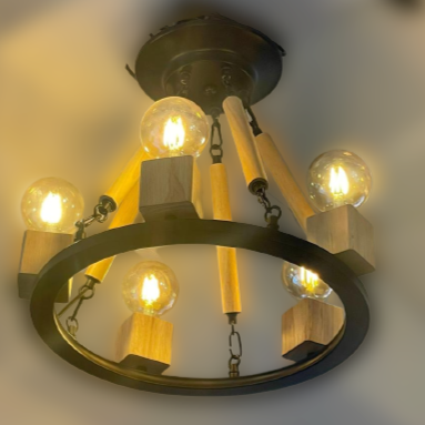Wood Ceiling Light